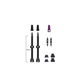 Ventilių bekamerinių komplektas Barkeeper Tubeless Valves 80 mm