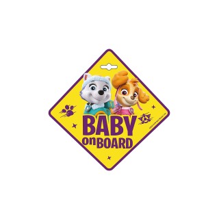 Ženklas Baby on board Paw Patrol Girls