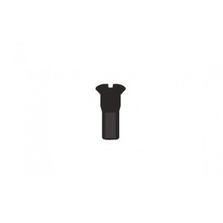 Stipinų galvutė 13G Round Head Brass Black HBT