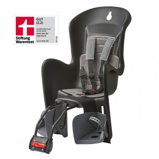 Dviračio kėdutė Polisport Bilby Maxi+FF // 26-29" dvir., ant rėmo (juoda)