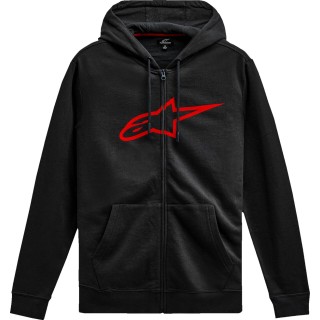 HOODIE ZIP AGELESS V3 BLK/RD 2