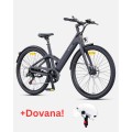 Dviratis 28" elektrinis Engwe N1 AIR ST mot. karboninis juodas