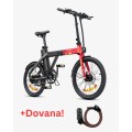 Dviratis 20" elektrinis Engwe P20 olympic raudonas