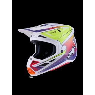 HELMET SM7 FUSE WHT/YL/PU L