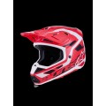 HELMET SM7 DEED RED/BLK/WH M