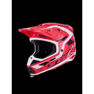 HELMET SM7 DEED RED/BLK/WH L