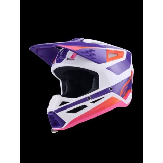 HELMET SM3 HEAT WHT/PU/PINK M