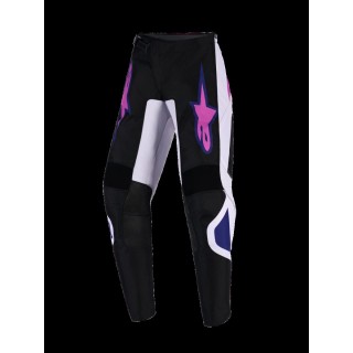 PANT YTH FLUID GRID BLK/GY/PU
