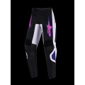 PANT YTH FLUID GRID BLK/GY/PU