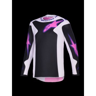 JERSEY FLUID GRID BLK/GY/PU L