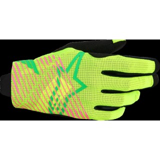 GLOVES RADAR PRO GRN/YELL/PNK