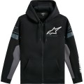 HOODIE ZIP ESEMEX BLACK/CHARCO