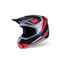 HELMET SM7 RISE BLK/RD/SILV M