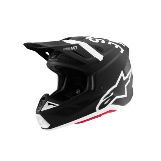 HELMET SM7 DASHER BLK/WHT 2X