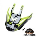 MX437 EVO PEAK CRUSHER BLACK H-V YELLOW