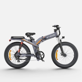Dviratis 24 elektrinis sulankstomas Engwe X24 1000Wh viena baterija juodas