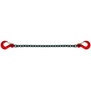 Tempimo grandinė su karabinais 10.6t 3.5m x13mm