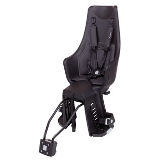 Dviračio kėdutė BoBike Exclusive Maxi Plus // su galiniu žibintu, tvirtinimas prie rėmo (juoda)