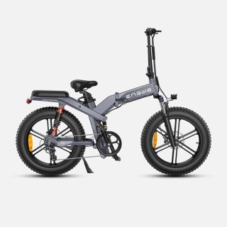 Dviratis 20" elektrinis Engwe X20 dviguba baterija pilkas