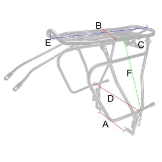 Bagažinė Azimut for DISC brakes Alu 24-29" universali