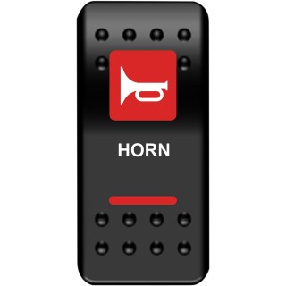 SWITCH ROCKER HORN-RED
