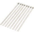 CABLE TIE SILVER 8 8PK