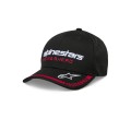 HAT CRV BILL INDENT BLACK/RED