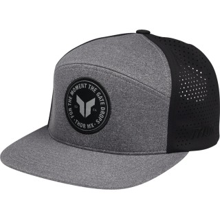 HAT BADGE HTR GY/BLACK