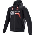 JACKET HOOD CHROME BK/RD M