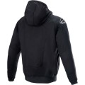 JACKET HOOD CHROME BK/RD L