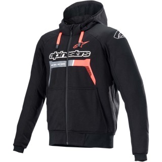 JACKET HOOD CHROME BK/RD 2X