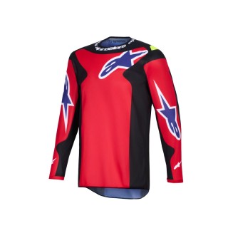 JERSEY FLUID GRID RED/BLK/PURP
