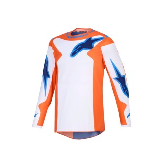 JERSEY FLUID GRID ORAN/BLUE L