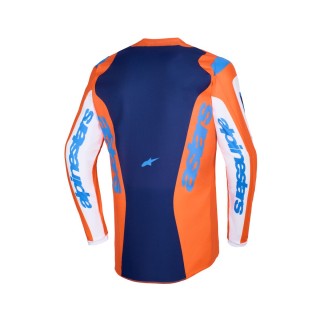 JERSEY FLUID GRID ORAN/BLUE XL