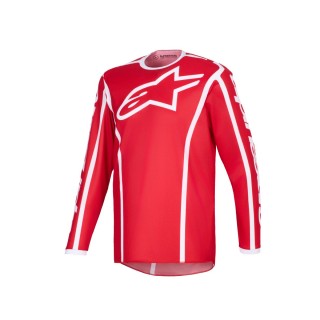 JERSEY FLUID APEX RED/WHITE L