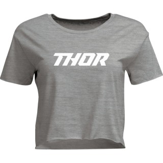 TEE WOMENS CORP HTR GRAY XL
