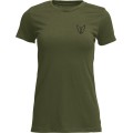 TEE WOMENS PATCHED UP MIL GRN