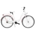 Dviratis AZIMUT City Lux 26" 2023 white-pink