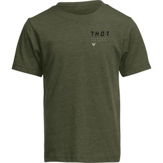 TEE YTH STAMP OLIVE LG