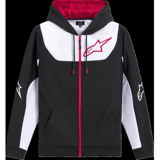 HOODIE ZIP SESSIONS V3 BLK/WHT