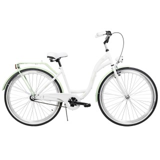 Dviratis AZIMUT City Lux 28" 2023 white-mint