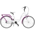 Dviratis AZIMUT Julie 24" 2023 white-violet
