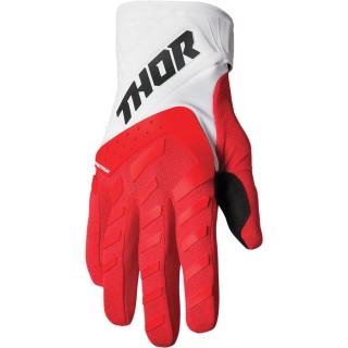GLOVE SPECTRUM RED/WH XS
