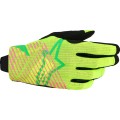 GLOVES RADAR PRO GRN/YELL/PNK