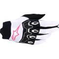 GLOVES 4W FULL BORE V2 WHT/PIN