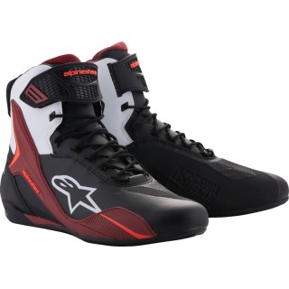 SHOES FASTER-4 BK/WH/DK RD 11