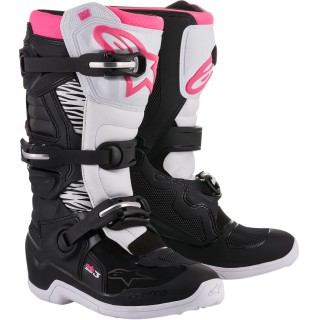BOOT 4W TECH3 BK/WT/PK 7
