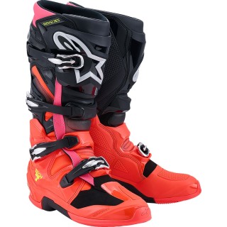BOOT TECH 7 BLK/RD FLUO/PINK 8