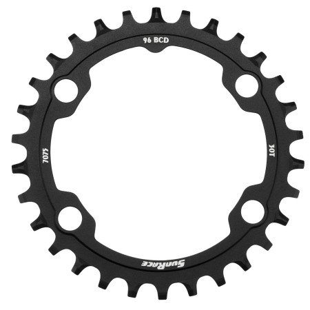 Priekinis dantratis SunRace CRMX30 Narrow-Wide Asymmetric Alu 96BCD 30T