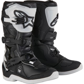 BOOT TECH3S YTH WHT/BLK 7